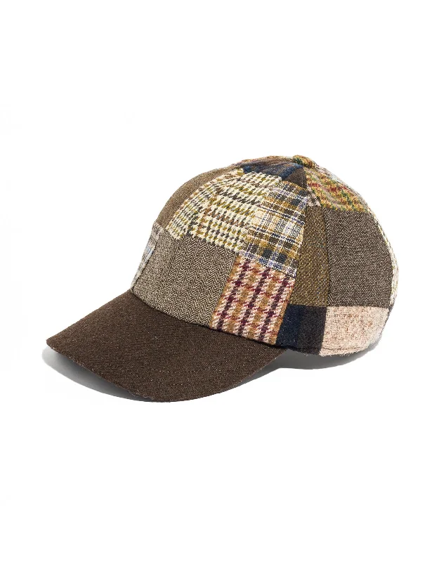 - ​​Christmas pet Christmas clothingTWEED BASEBALL CAP - PATCHWORK