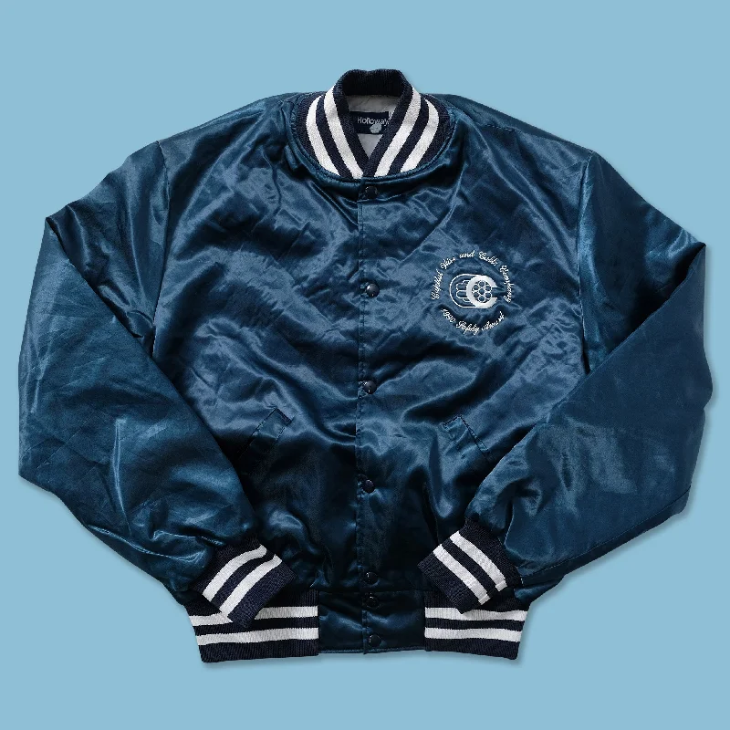  -Non-contact cat thermometer1990 Padded Satin Varsity Jacket Large