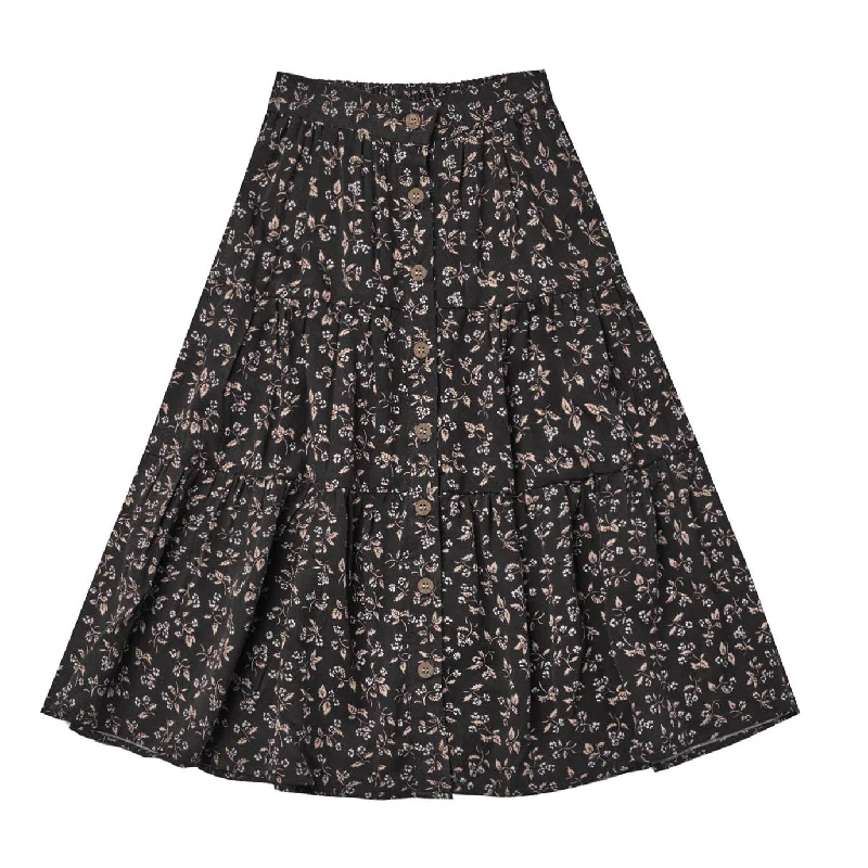 - ​​Christmas pet Christmas clothingRylee and Cru Joelle Skirt || Dark Floral