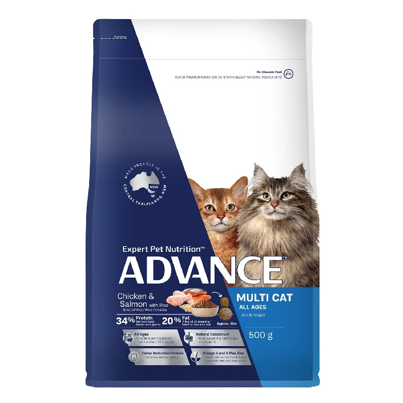    - Kitten food  Advance Multi Cat Chicken, Salmon & Rice Adult Dry Cat Food
