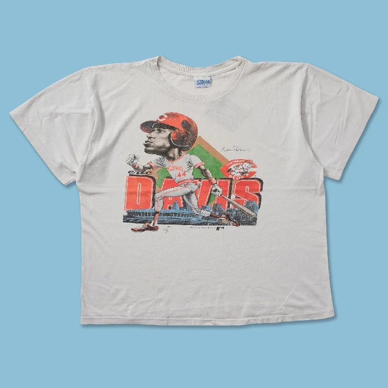 - Cat anti-jump window safety net1989 Cincinnatti Reds Eric Davis T-Shirt Medium
