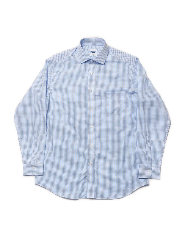 - Degradable pet feces bagLIGHT BLUE CHECK SPREAD COLLAR SHIRT - TRIM FIT