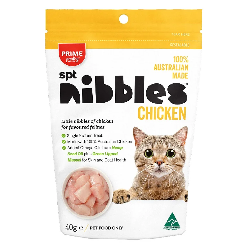    - Digestive care cat food  Prime Pantry SPT Chicken Nibbles Cat Treat 40g