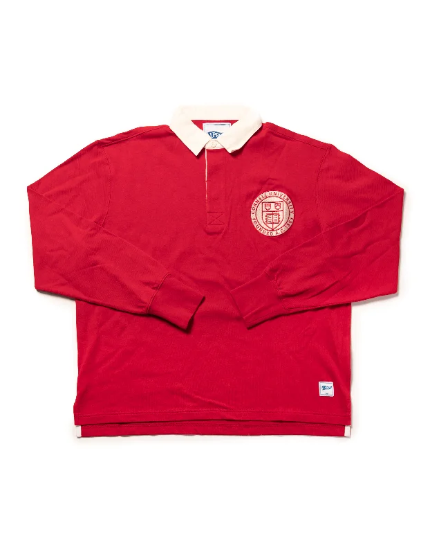 - Rabbit grass rack to prevent waste food boxCORNELL RUGBY SHIRT - RED