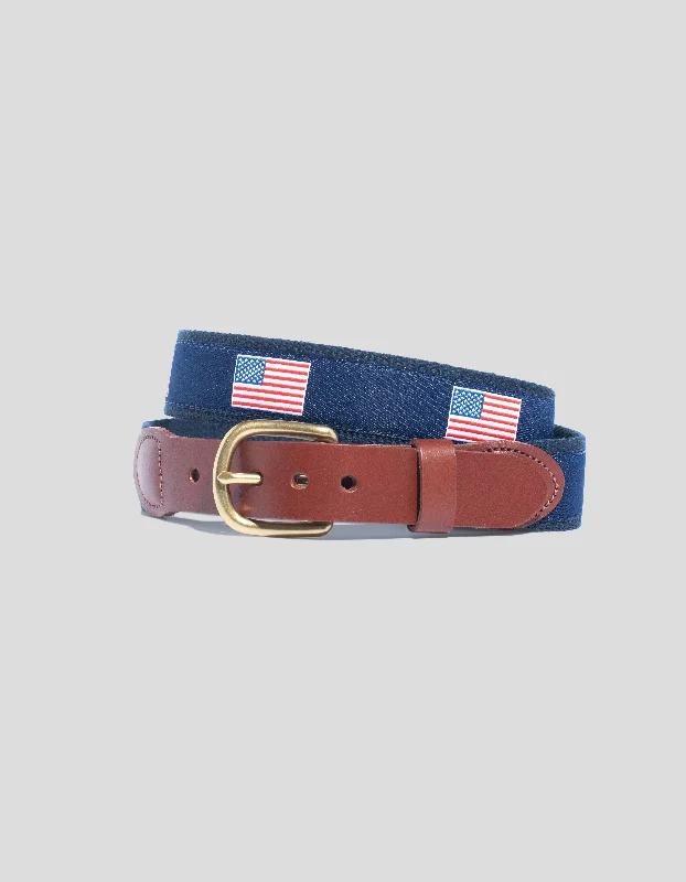 - Durable nylon dog leash wholesaleMOTIF BELT - AMERICAN FLAG