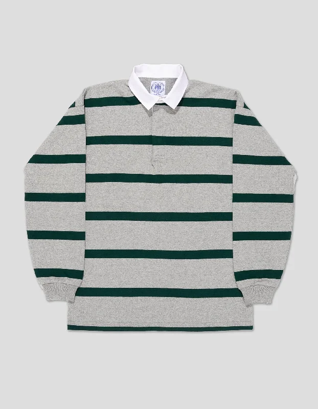 - Air box TSA certified check-inSTRIPE RUGBY SHIRT - GREY/GREEN