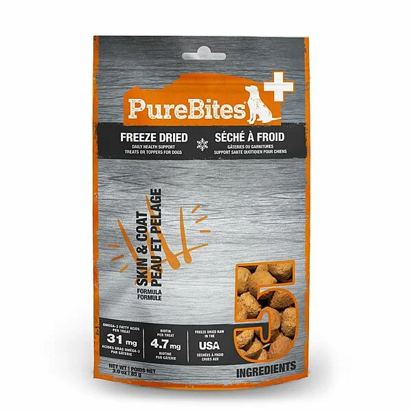 - Food for large dogsPurebites Freeze Dried Skin & Coat 85GM
