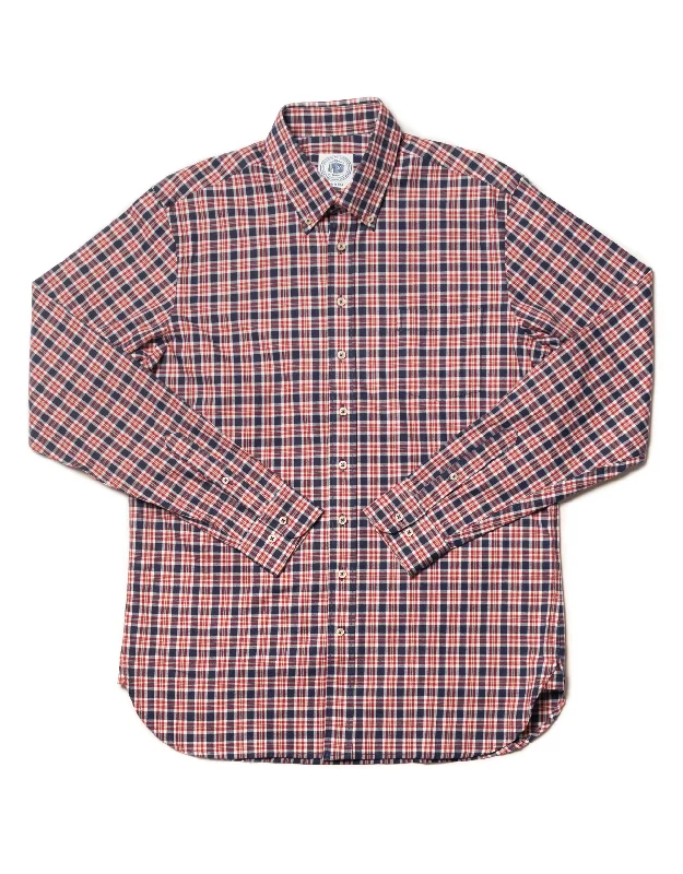 - Winter dog thick down jacketNAVY/RED/WHITE CHECK COTTON LONGSLEEVE SPORT SHIRT