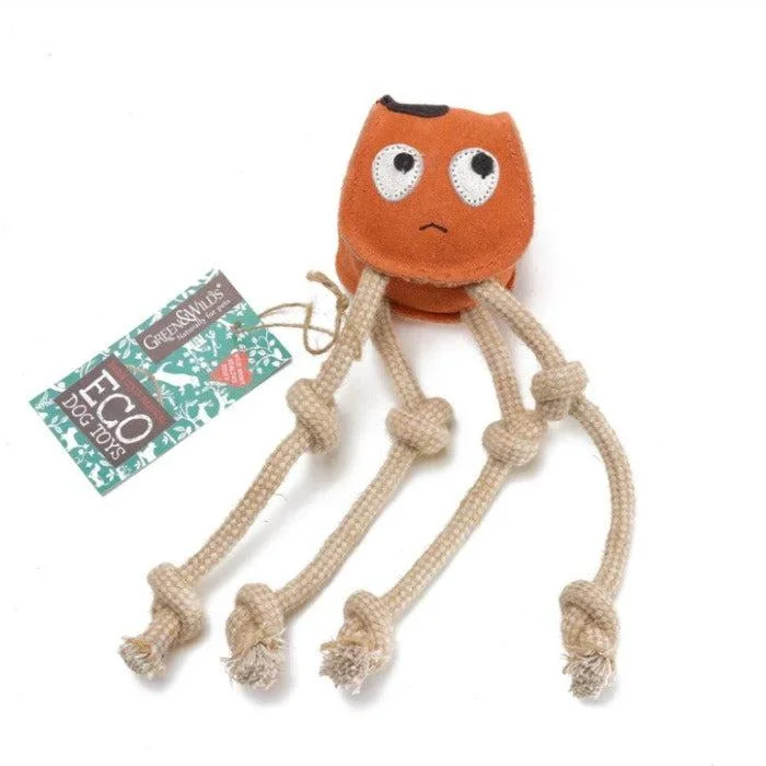  -Bite-resistant dog toy recommendationsGreen & Wilds | Eco Dog Toy - Sid the Squid