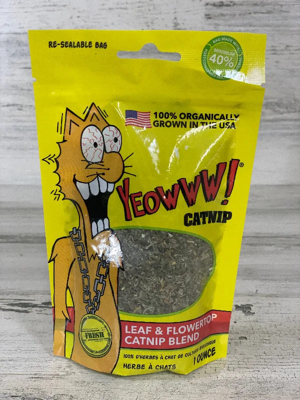    - Indoor cat food  Yeowww! Organic Catnip