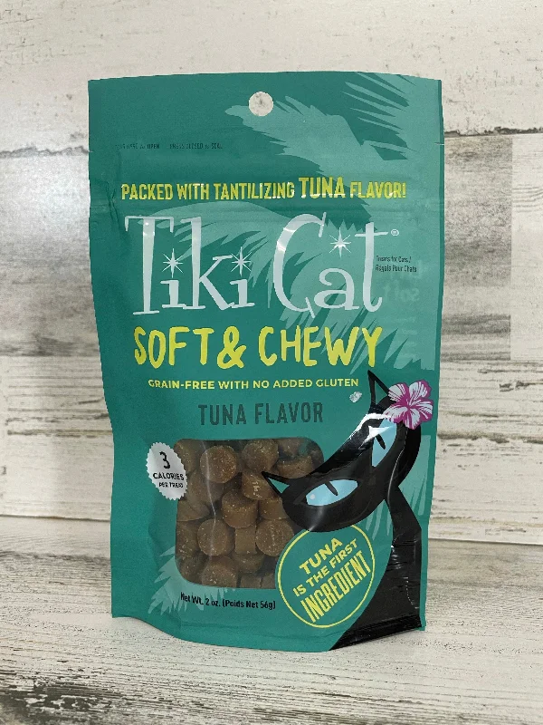    - Outdoor cat food  Tiki Cat Soft & Chewy Tuna 6oz