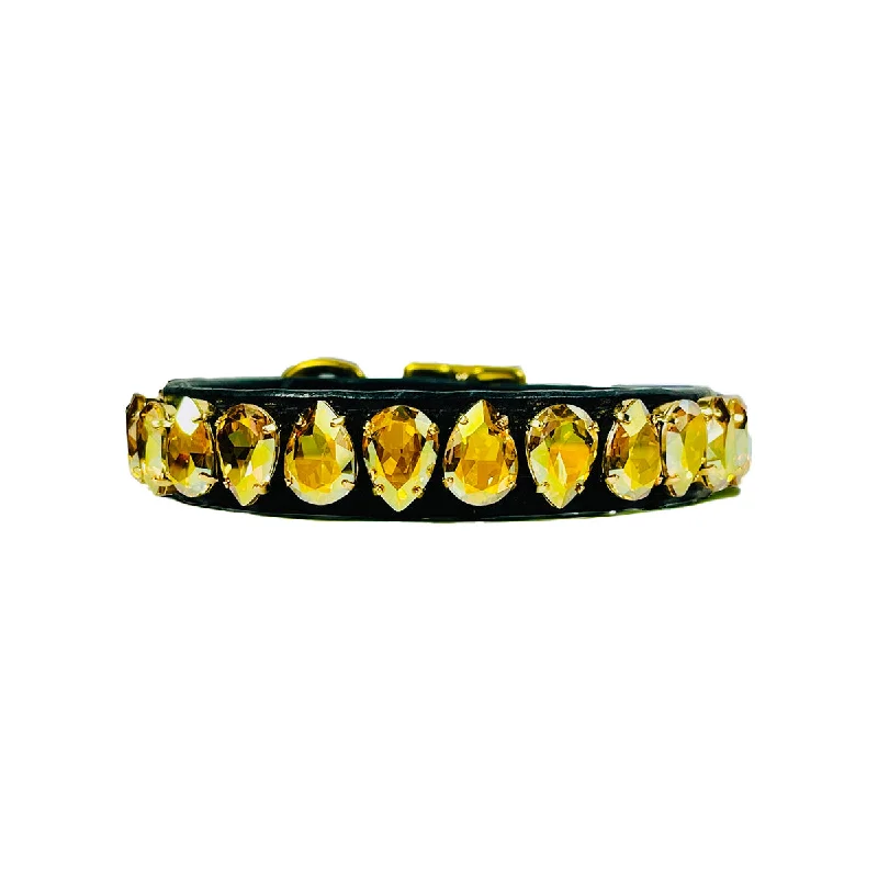- Pet stroller can be taken on the planeEasy Liz Dog Collar Metallic Sunshine