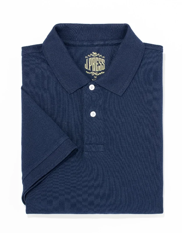 - Pet monitor with cameraSOLID PIQUE POLO - NAVY