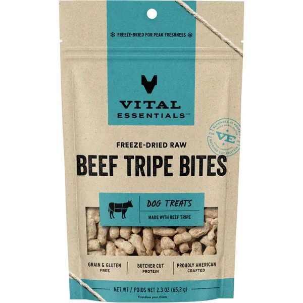 - How is Birgi dog foodVital Essentials Freeze Dried Beef Tripe Bites 2.3oz