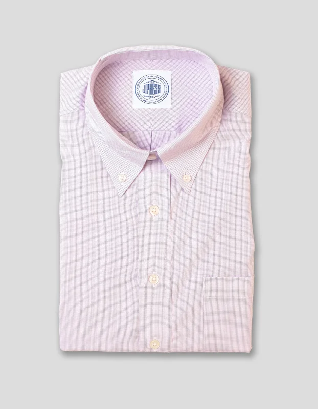 - Teething and chewing toys for puppiesPURPLE MINI GRID DRESS SHIRT