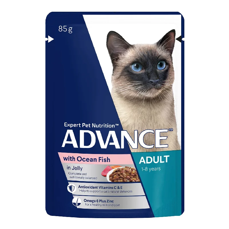  . **Functional Cat Food**  Advance Ocean Fish in Jelly Adult Wet Cat Food Pouch