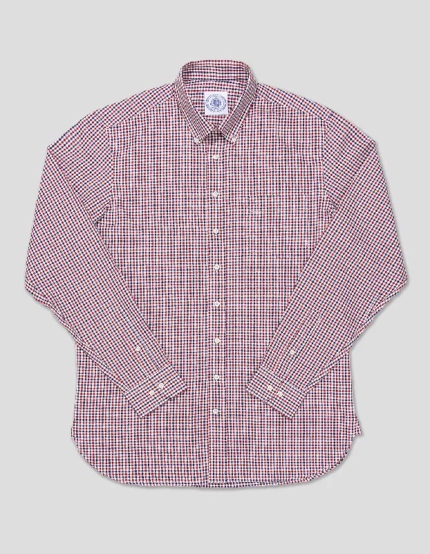 - Remote interactive pet feederRED/NAVY/WHITE CHECK SPORT SHIRT