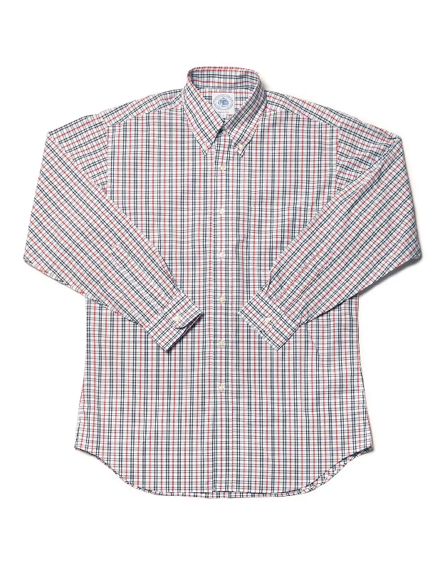 ---RED TATTERSALL SPORT SHIRT