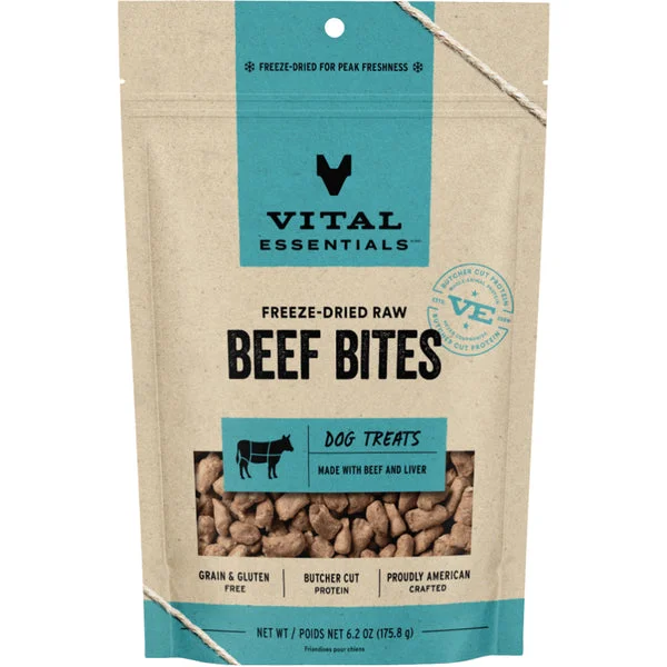 - ProNevus dog food palatabilityVital Essentials Freeze Dried Beef Bites 6.2oz