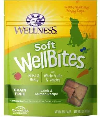 - Food for large dogsWellness WellBites Lamb & Salmon