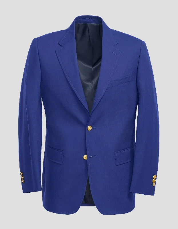 - Automatic temperature adjustment cat bedBLUE SOLID BLAZER