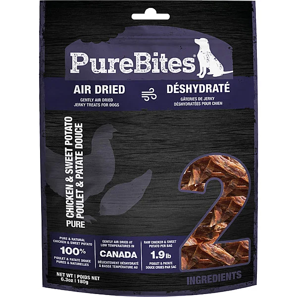 - Food for sterilized dogsPureBites Air Dried Chicken Jerky & Sweet Potato 180GM