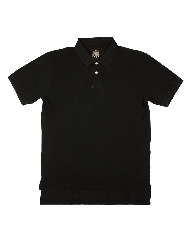  -Non-contact cat thermometerSOLID PIQUE POLO - BLACK