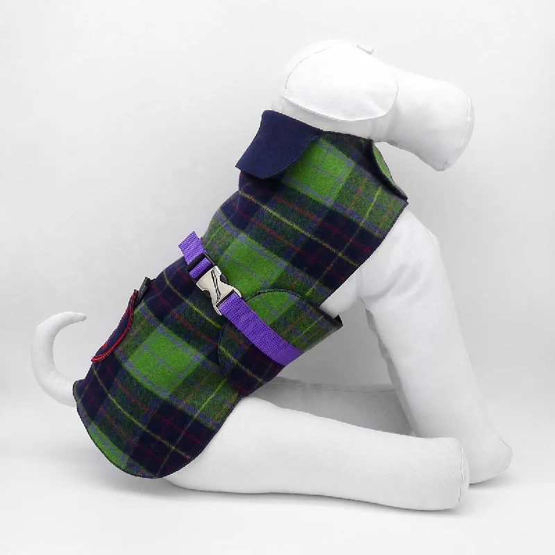 ---Personalized Bespoke Dog Coat/Raincoat Tartan Mood