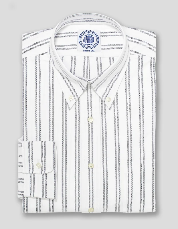 - Pet monitor with cameraBLUE DOUBLE STRIPE OXFORD DRESS SHIRT