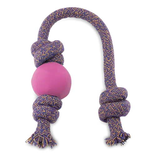 - Environmentally friendly pet toy recommendationsBeco - Ball on Rope Dog Toy - Pink