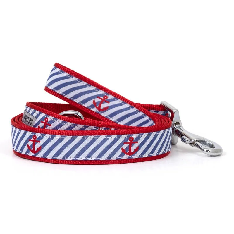  . **Pet backpack is breathable**Navy Stripe Anchors Dog Lead