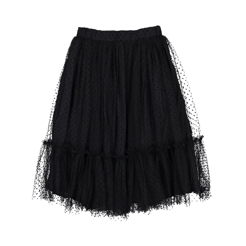 - Summer pet ice matPetite Amalie Black Tulle Dotty Skirt