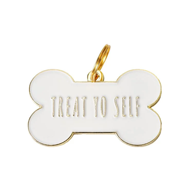 - Summer pet ice matTreat Yo Self - White - Pet ID Tag