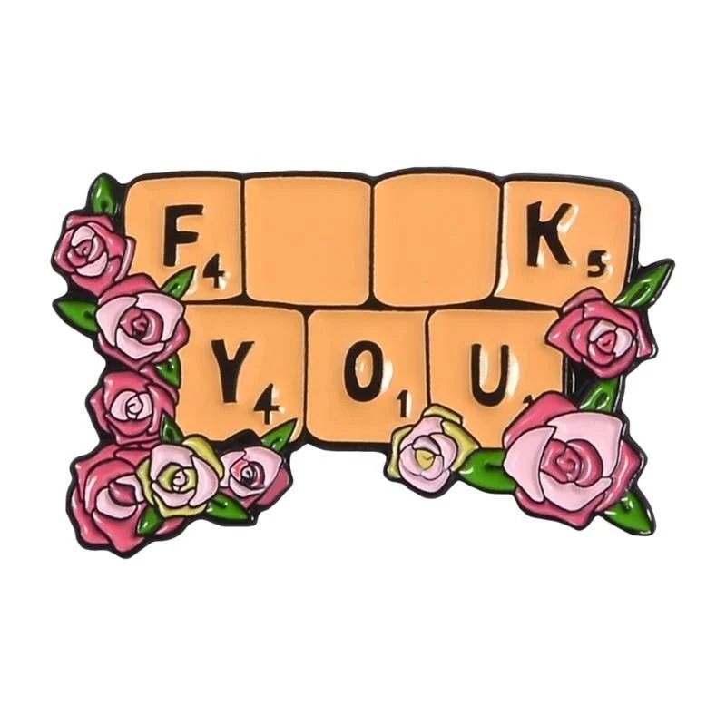 - Cat nail clippers with LED lightsF**k You Scrabble Enamel Pin