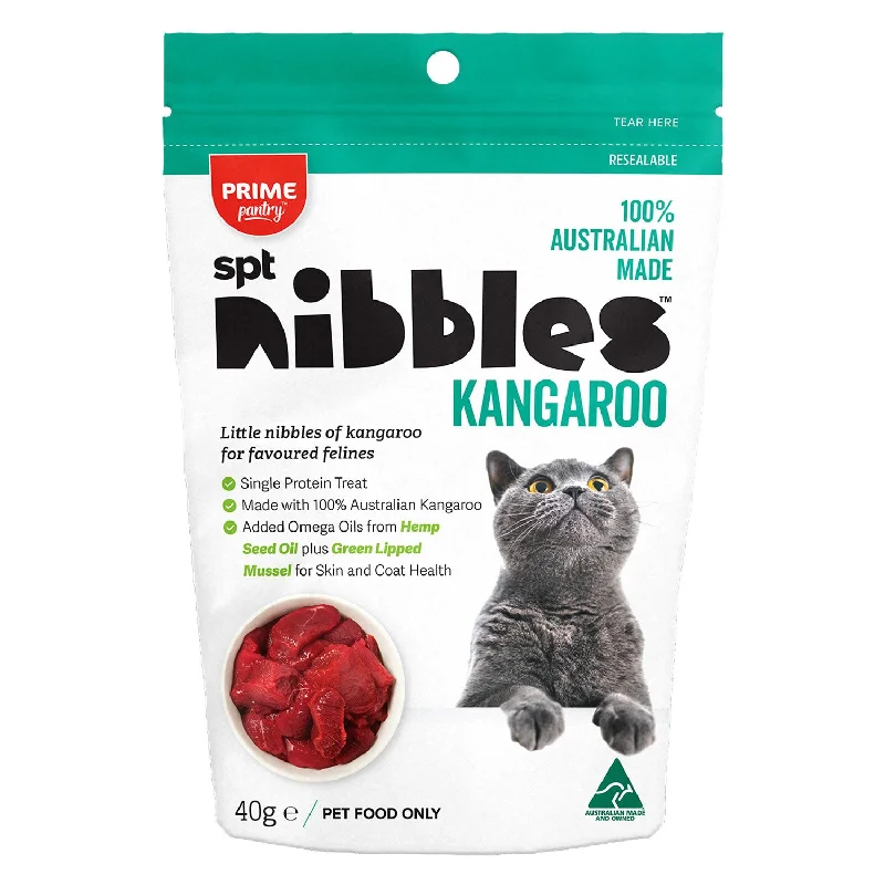  . **Functional Cat Food**  Prime Pantry SPT Kangaroo Nibbles Cat Treat 40g