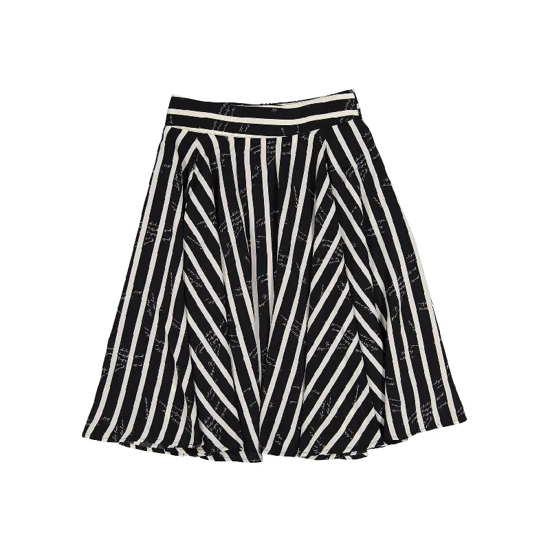 - Custom pet birthday cakeAva and Lu Black/White Striped Skirt