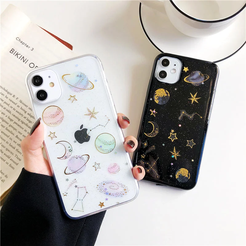 - Dog disposable foam shower gelShimmering Space iPhone Case