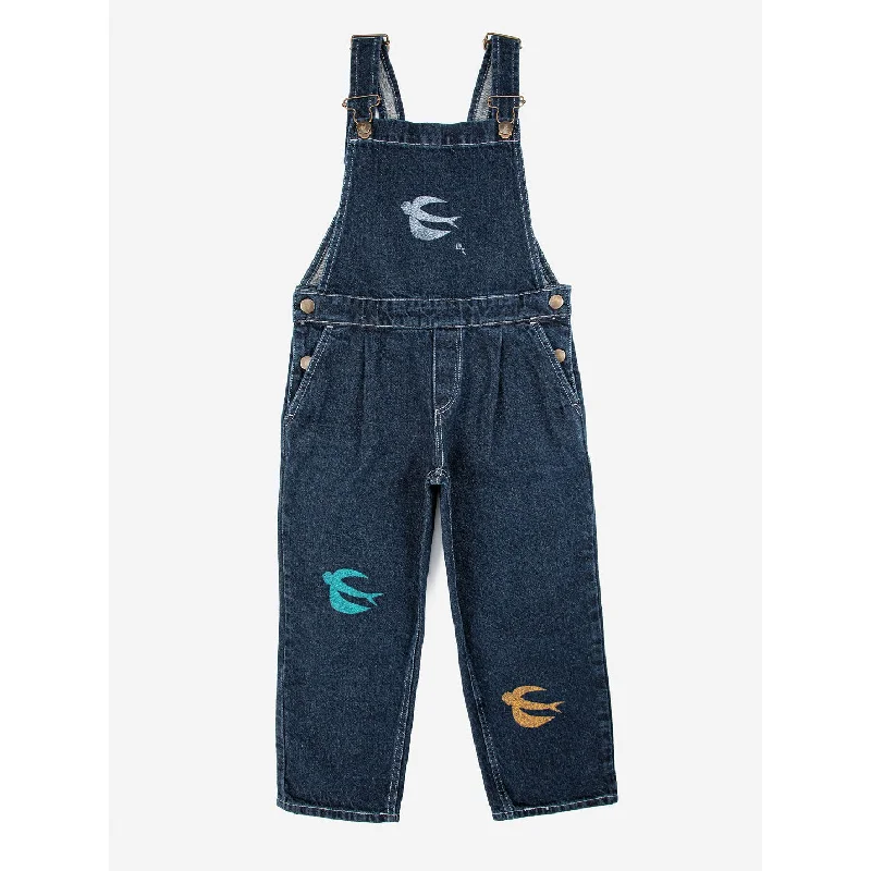 - Winter warm clothes for short-haired dogsBobo Choses Birds Denim Dungaree