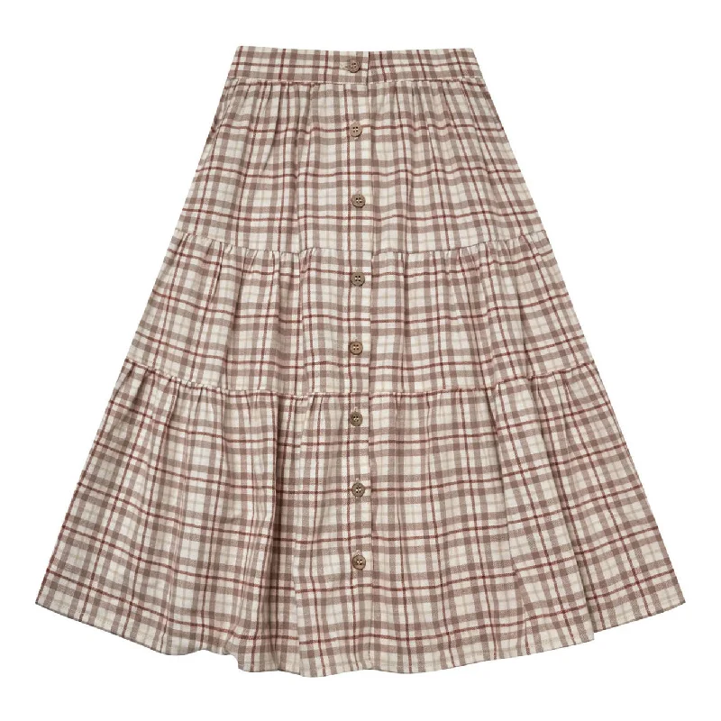 - Summer pet ice matRylee and Cru Joelle Skirt || Mocha Plaid