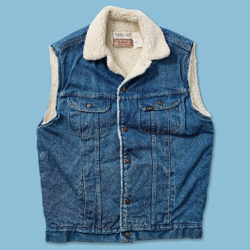 - Parrot climbing and standing wooden frameVintage Denim Sherpa Vest Large