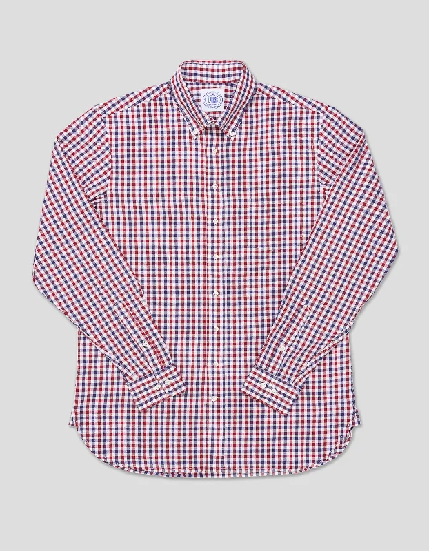 - Pet monitor with cameraRED/NAVY/WHITE GINGHAM SPORT SHIRT