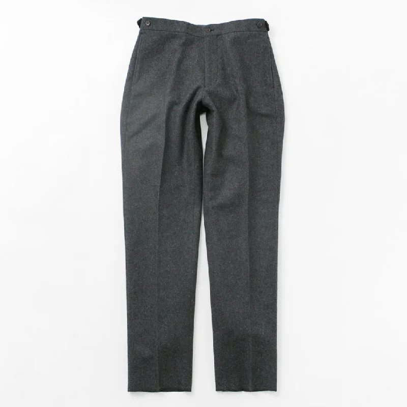 - Natural latex pet mattressD.C.WHITE / Wool Melton Tapered Trousers
