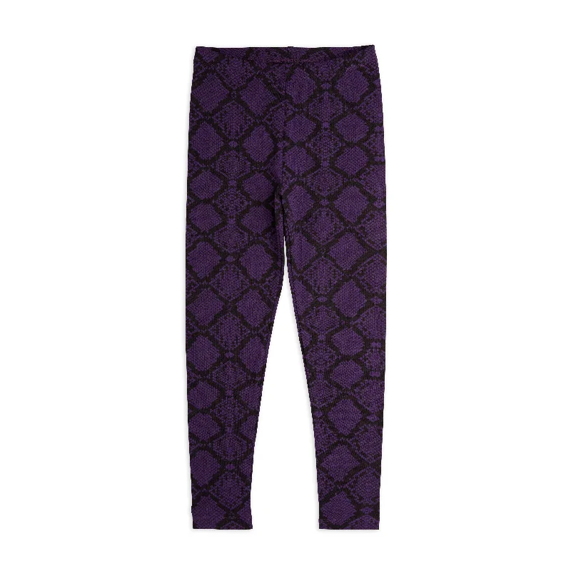 - Dog heart rate monitoring collarMini Rodini Purple Snakeskin Leggings
