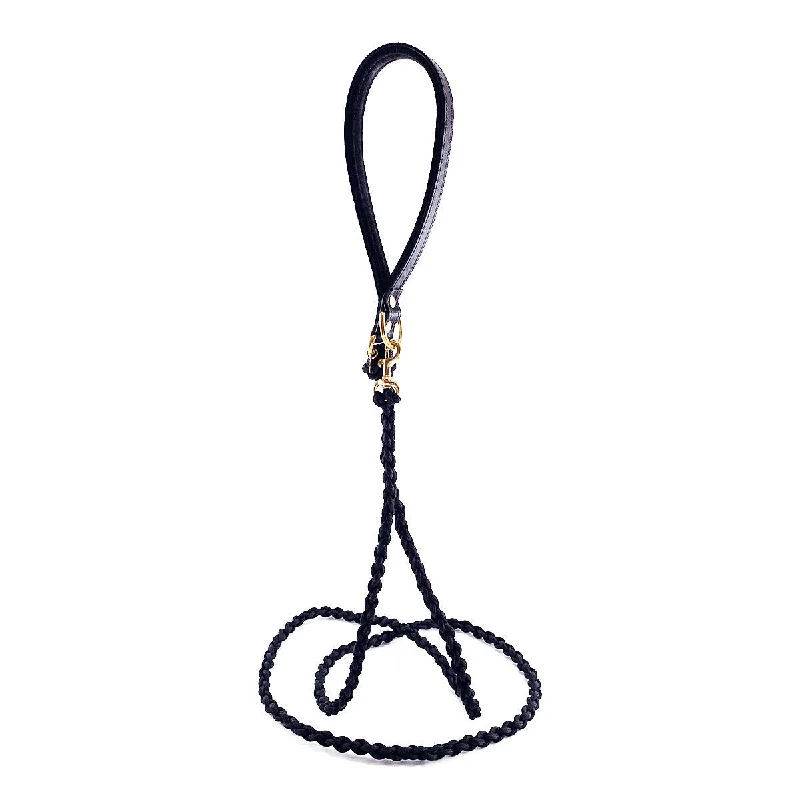 - Air box TSA certified check-inLambert Bella Leather Dog Leash Onyx