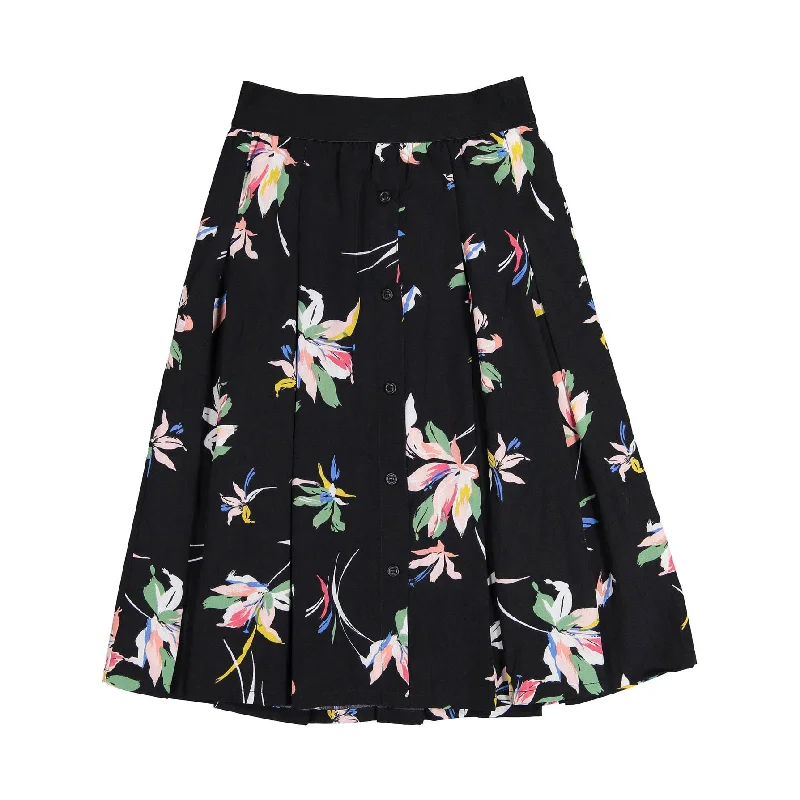 - Winter dog thick down jacketAva and Lu Black Multi Floral Button Down Skirt