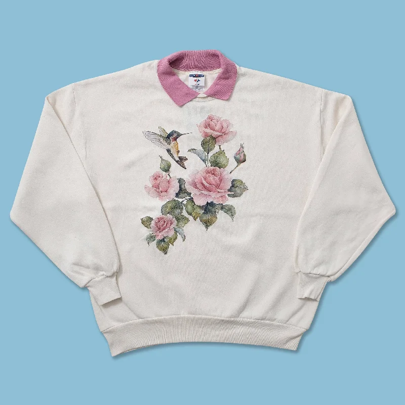 - Parrot climbing and standing wooden frameVintage Flower Sweater Large