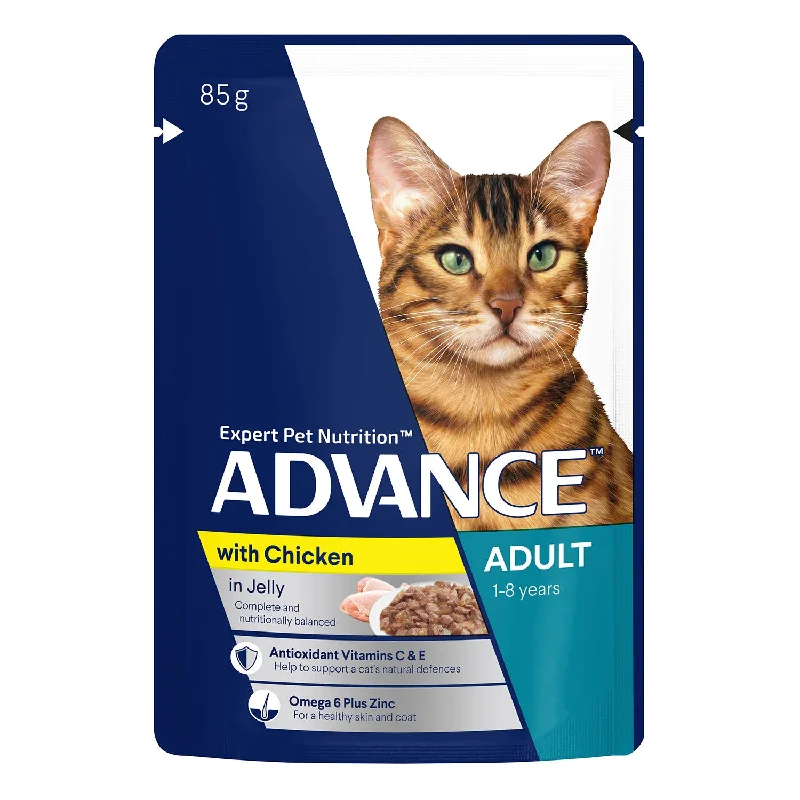    - Digestive care cat food  Advance Chicken in Jelly Adult Wet Cat Food