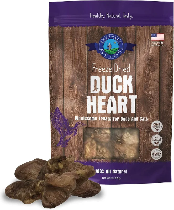 - Dog food for pregnancy and lactationSHEPHERD BOY FARMS Freeze Dried Duck Hearts