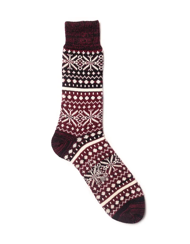 - ​​Pet toys under    yuanWINE/BLACK FAIR ISLE SOCKS