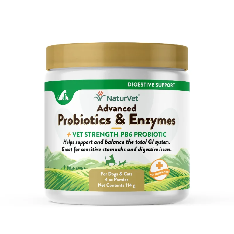    - Cat food for immune system support  NaturVet Advanced Probiotic & Enzymes Powder for Dogs and Cats